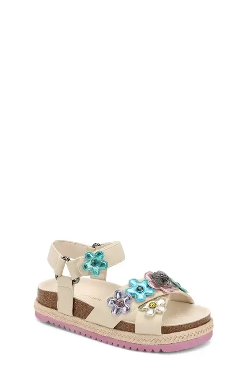 Mini Kensington Flower Espadrille Ankle Strap Platform Sandal by Kurt Geiger London