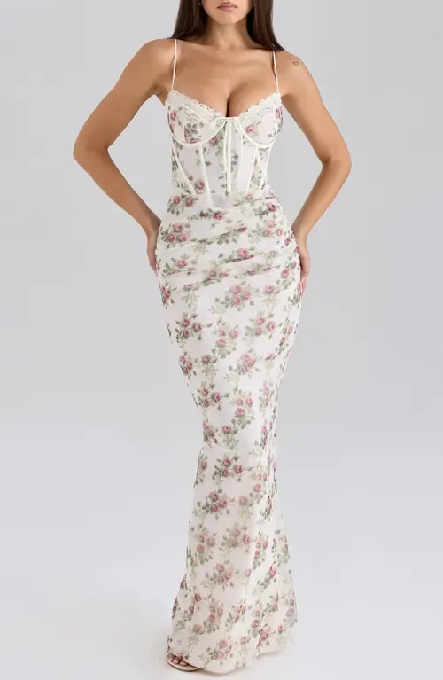 Calista Stretch Mesh Body-Con Cocktail Dress