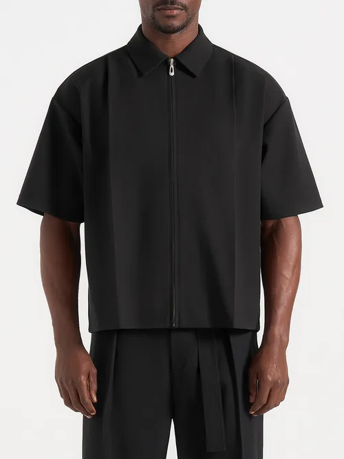 Aven Boxy Shirt with Crease by Manière De Voir