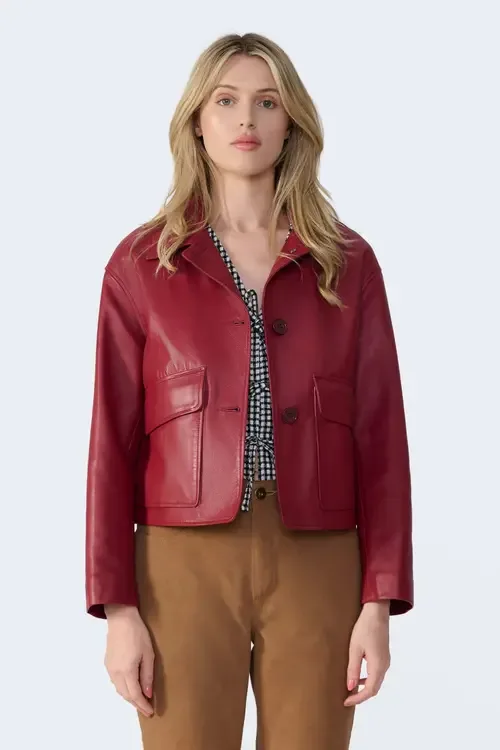 Ella Leather Jacket by FURNIQ UK