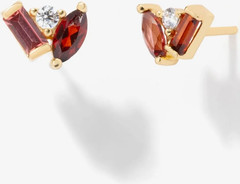 Seraphina Garnet Stud Earrings by Little Sky Stone
