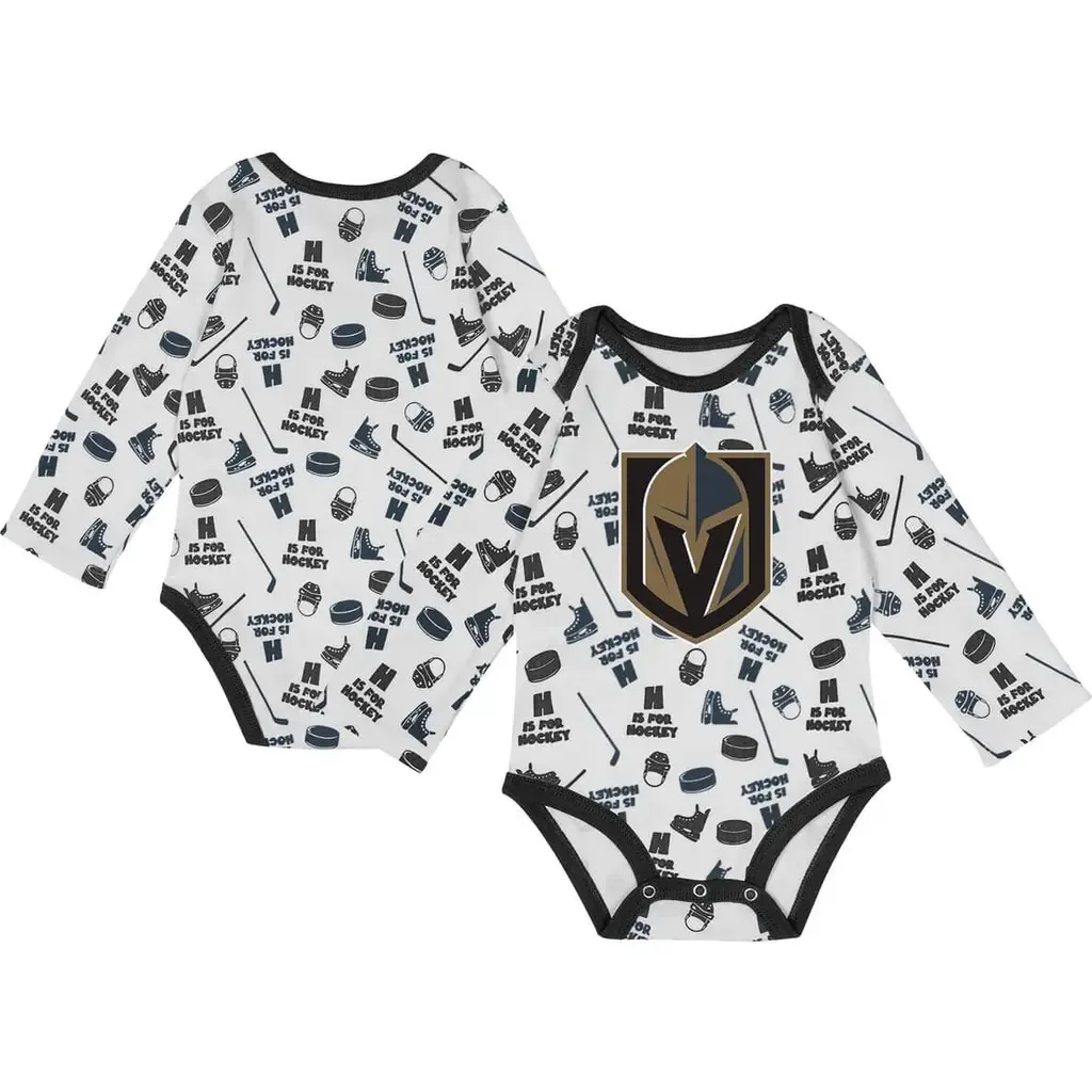 Vegas Golden Knights Quick Learner Long Sleeve Bodysuit by Outerstuff