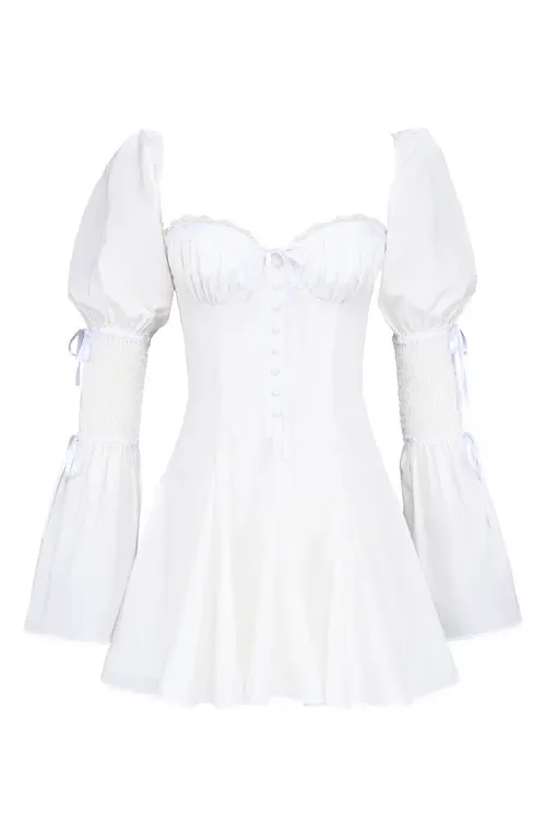 Ellerie Long Sleeve Minidress by HOUSE OF CB