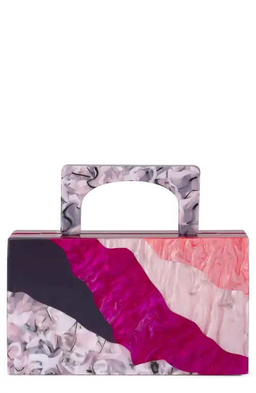 Fleur Acrylic Top Handle Bag by Olga Berg