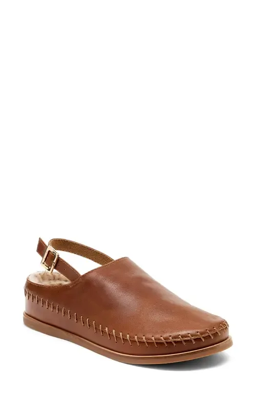 Freddy Fur Lined Slingback Flat by Kelsi Dagger Brooklyn