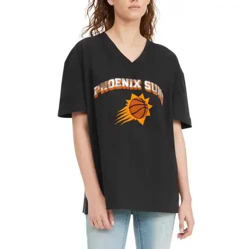 Tommy Jeans Black Phoenix Suns Ashley V-Neck T-Shirt by TOMMY JEANS