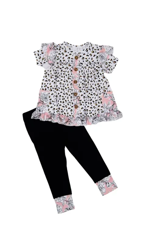 Allie Peplum & Legging Set by Laree + Co