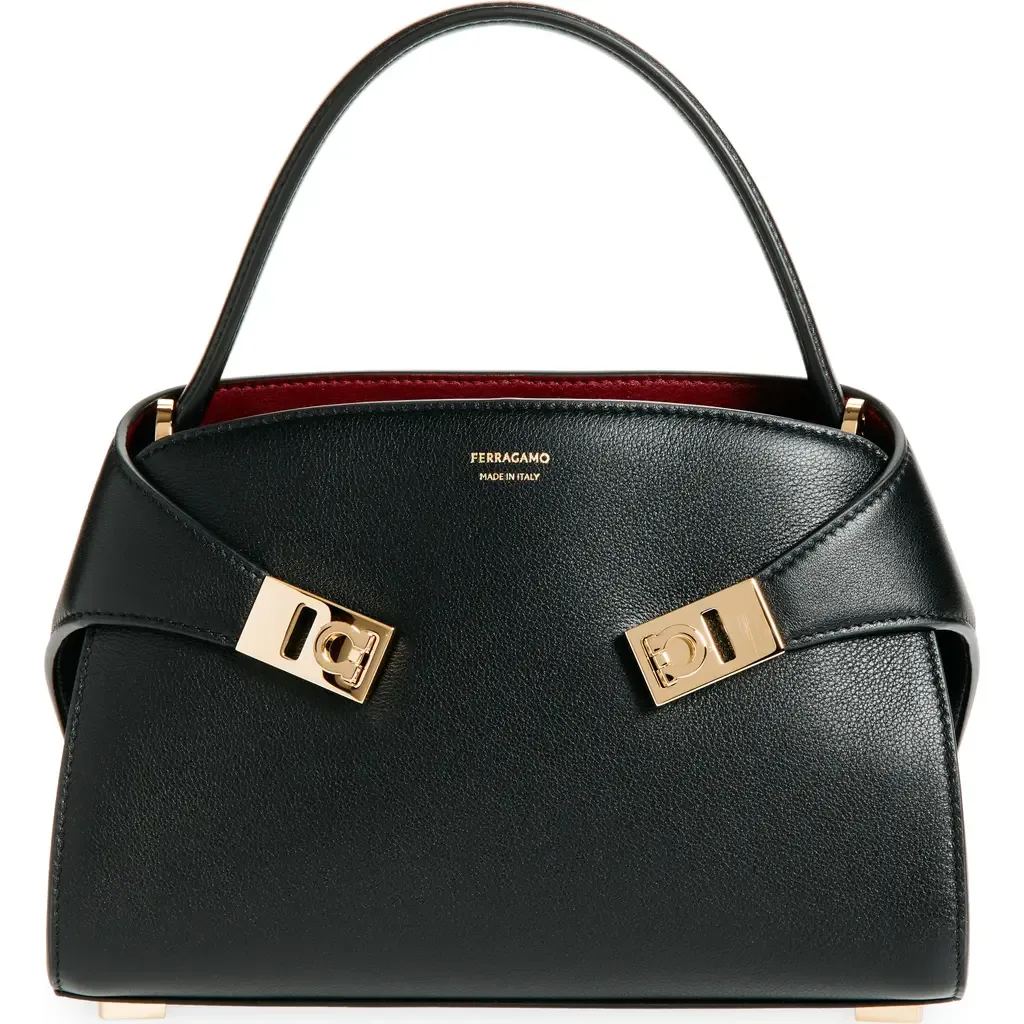 Extra Small Hug Leather Top Handle Bag by FERRAGAMO
