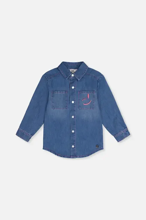 Ivy Classic Relaxed Timeless Denim Shirt by Deux par Deux