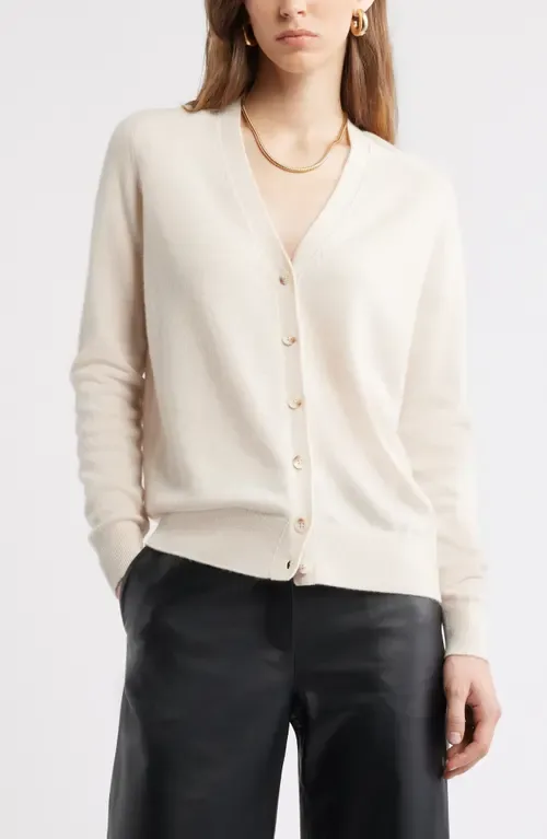 Cashmere V-Neck Cardigan by Nordstrom