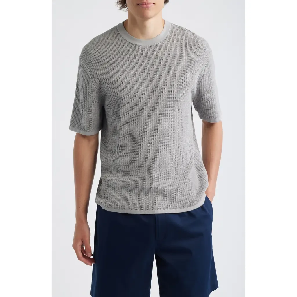 Tactile Cotton Open Stitch T-Shirt by Theory