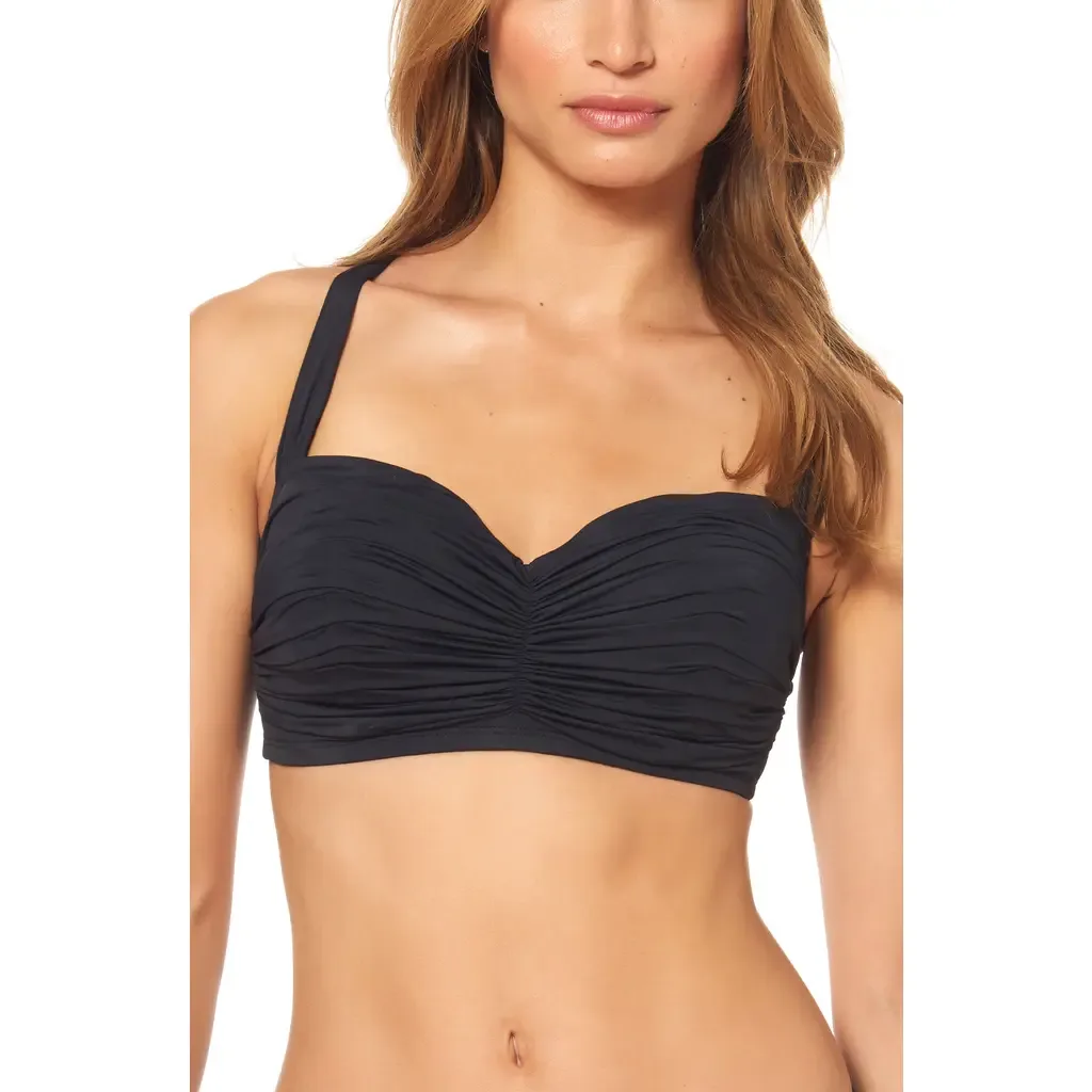 Kore Shirred Bandeau Bikini Top by Rod Beattie