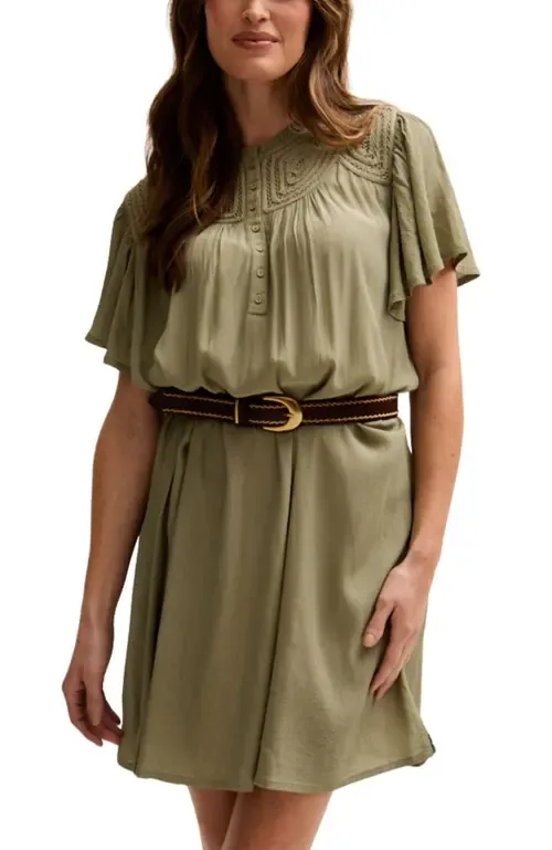 Roma Angel Sleeve Mini Dress by Lily and Lionel London