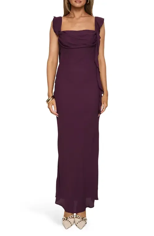 Lanai Ruffle Sleeveless Maxi Dress by Princess Polly