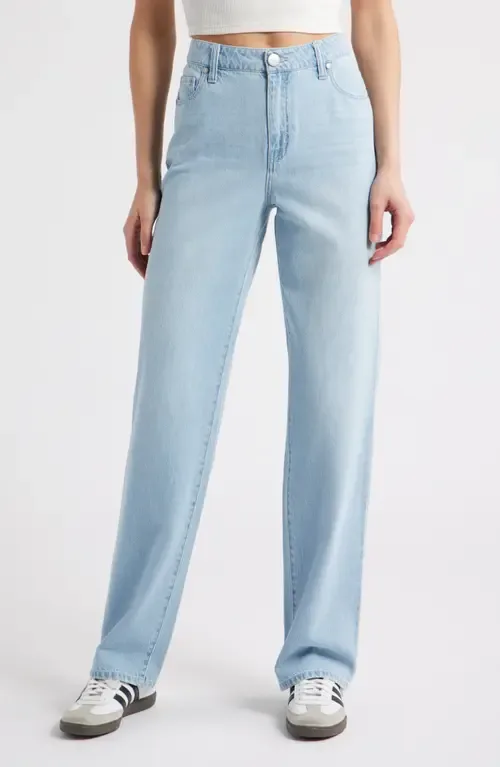 High Waist Baggy Straight Leg Jeans