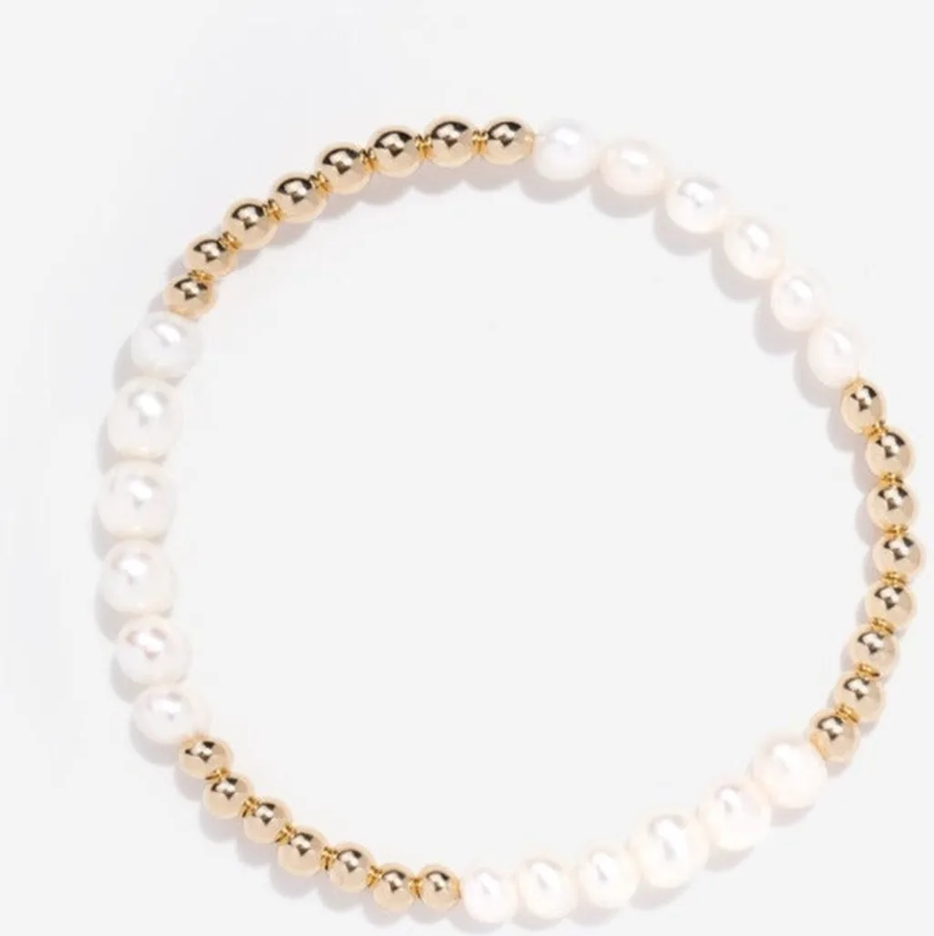 Elliot Pearl Bead Bracelet by Little Sky Stone