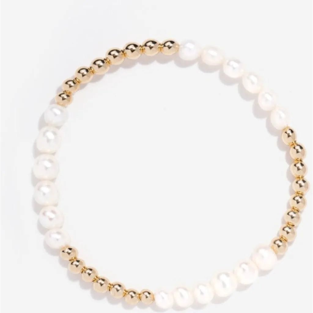 Elliot Pearl Bead Bracelet by Little Sky Stone