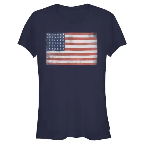 American Flag and Proud Short Sleeve Graphic T-Shirt by Lost Gods