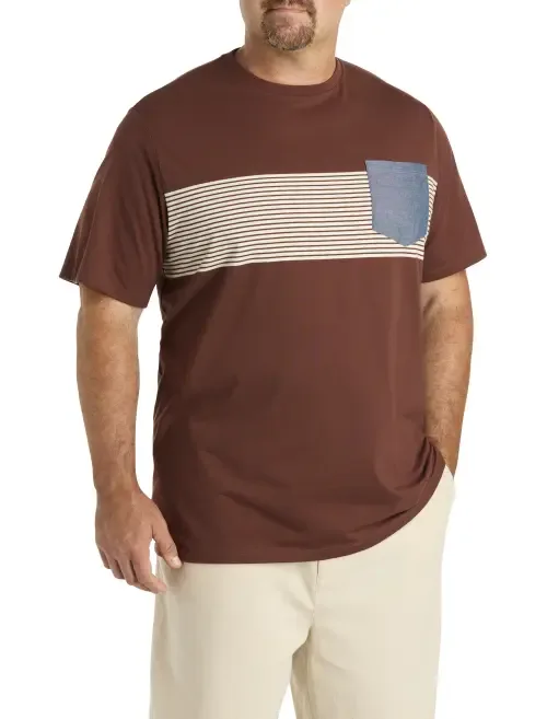Moisture-Wicking Colorblock T-Shirt by Harbor Bay by DXL