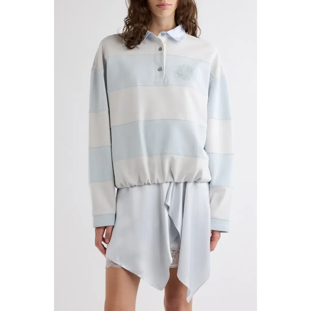 Stripe Polo Sweatshirt by Acne Studios
