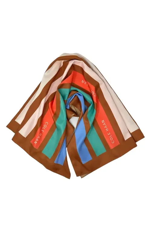 Stripe Square Scarf by Cole Haan