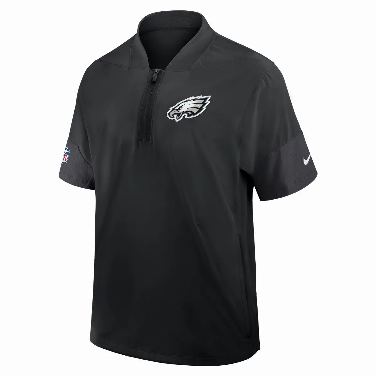 Philadelphia Eagles Sideline Coach NFL 1/2-Zip Short-Sleeve Jacket by Nike
