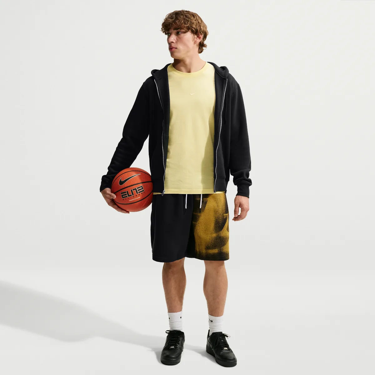 Los Angeles Lakers Standard Issue Fleece Basketball Shorts by Nike