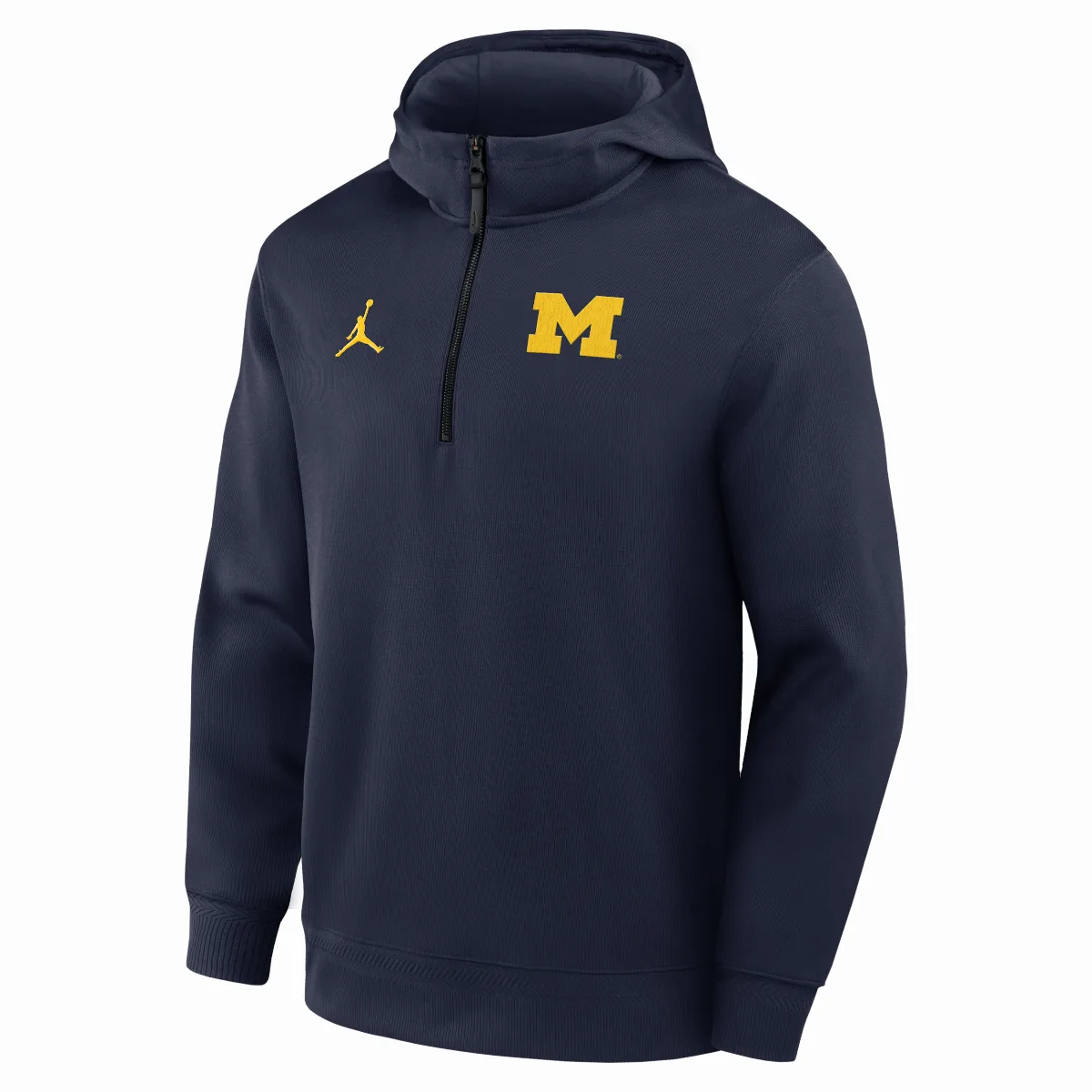 Michigan Coaches Premium Jordan Brand Dri-FIT College 1/4-Zip Hoodie by Jordan