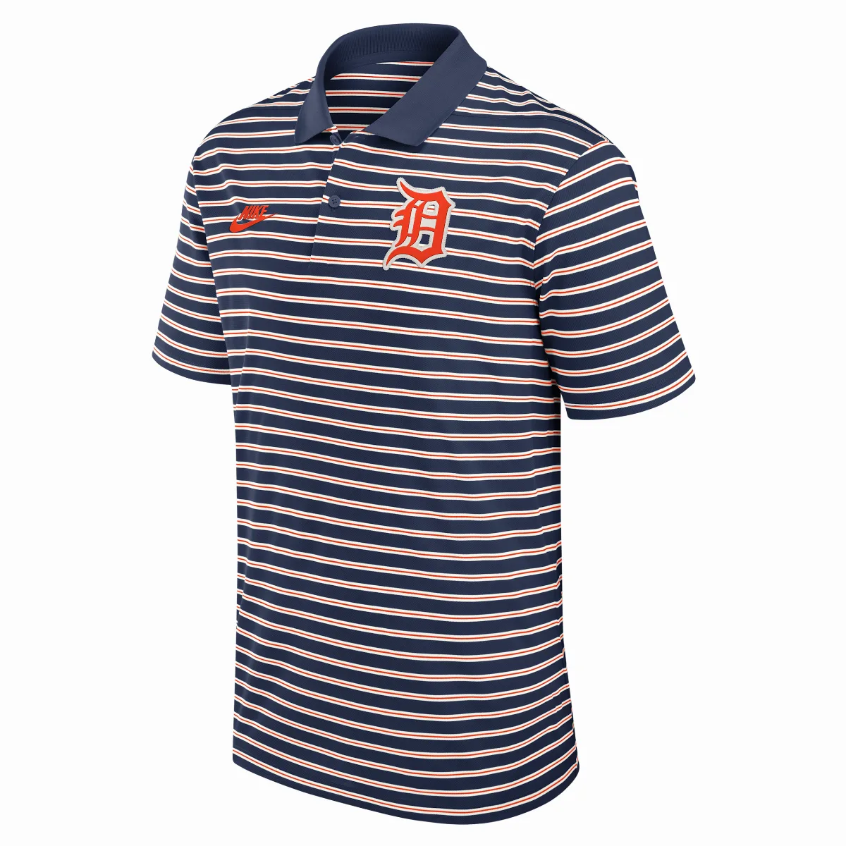 Detroit Tigers Cooperstown Striped Victory Dri-FIT MLB Polo by Nike