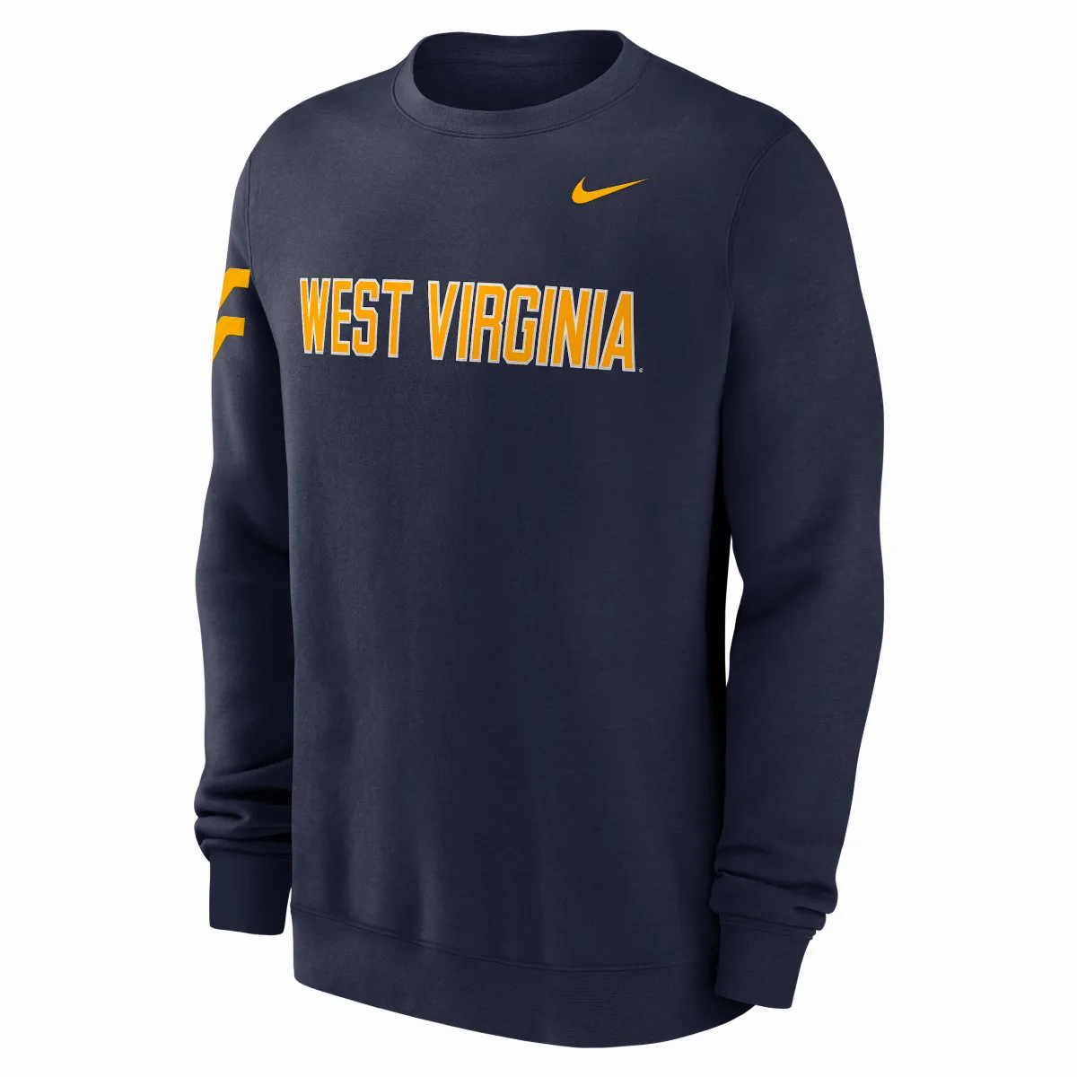 West Virginia Sideline Club College Pullover Crew by Nike