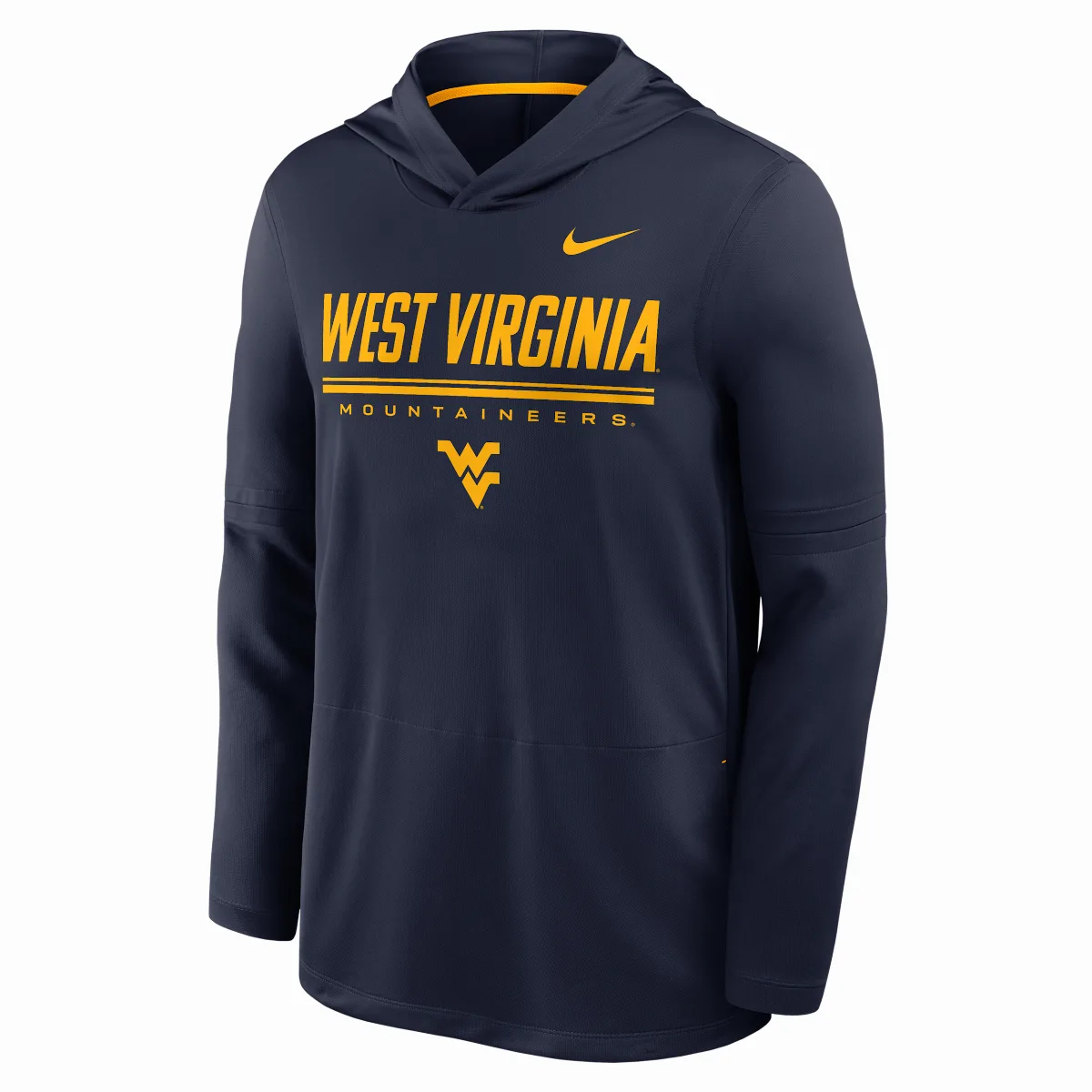 West Virginia Sideline Dri-FIT College Long-Sleeve Hooded Top by Nike