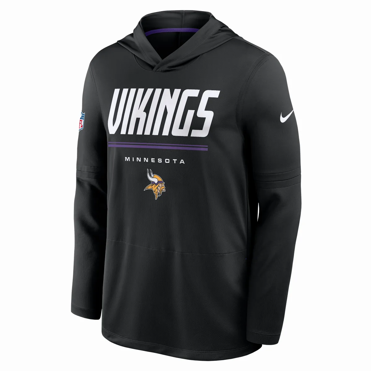 Minnesota Vikings Sideline Dri-FIT NFL Long-Sleeve Hooded Top by Nike