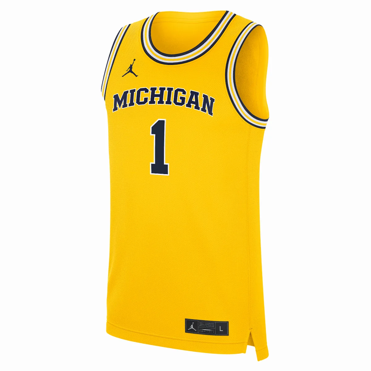 Michigan Wolverines Replica Jordan Brand College Basketball Jersey by Jordan