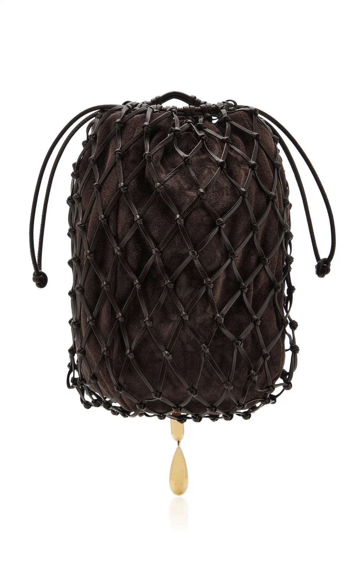 Macrame Leather Pouch by Savette