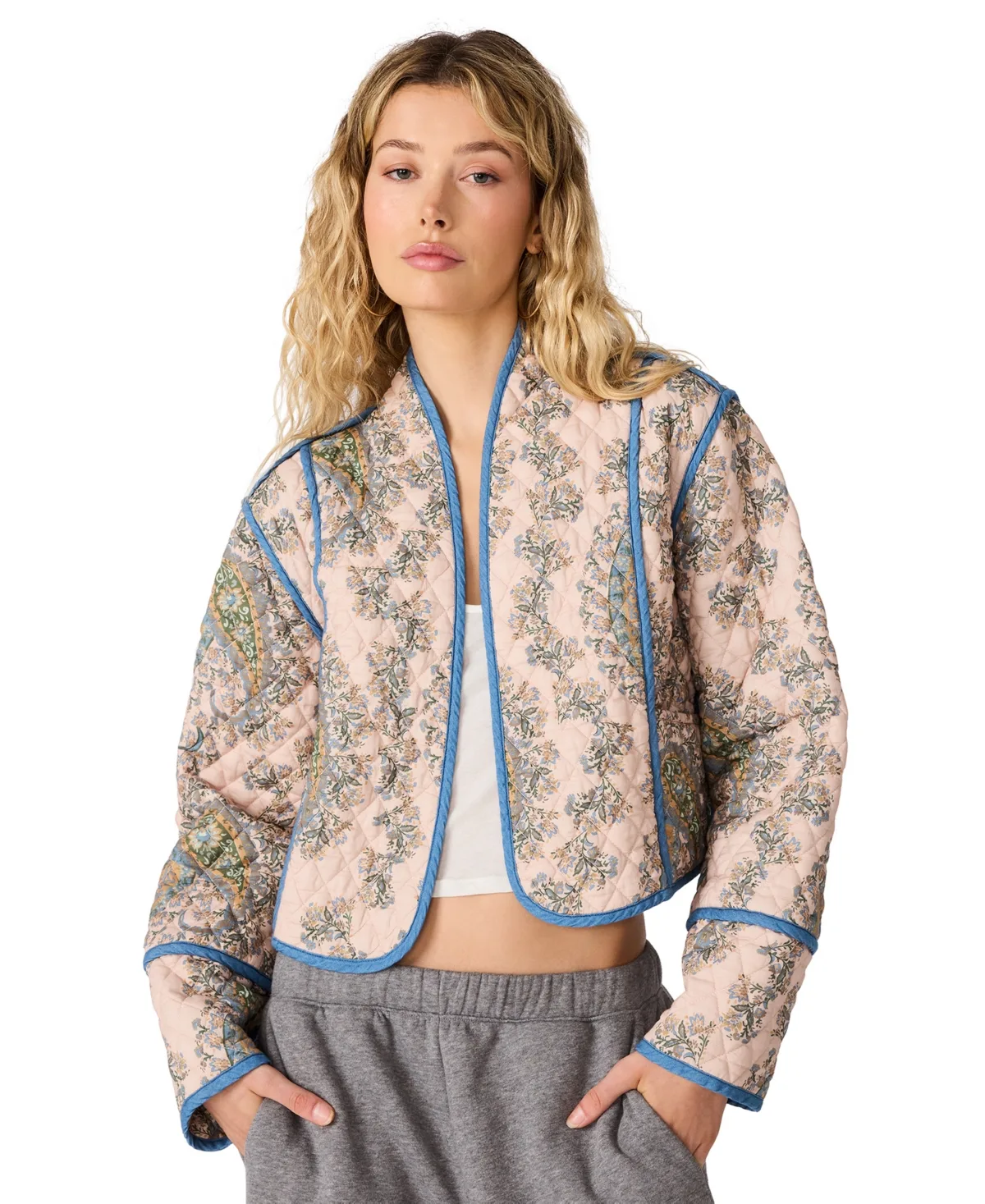 Adalynn Quilted Cropped Jacket by Steve Madden
