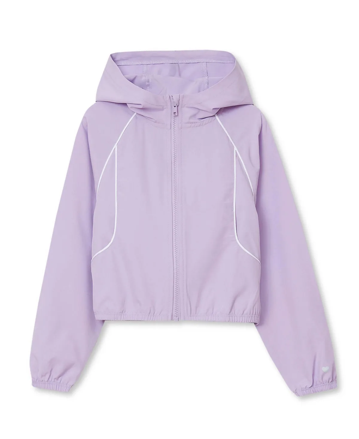 Active Long Sleeve Hooded Track Jacket by Lands' End