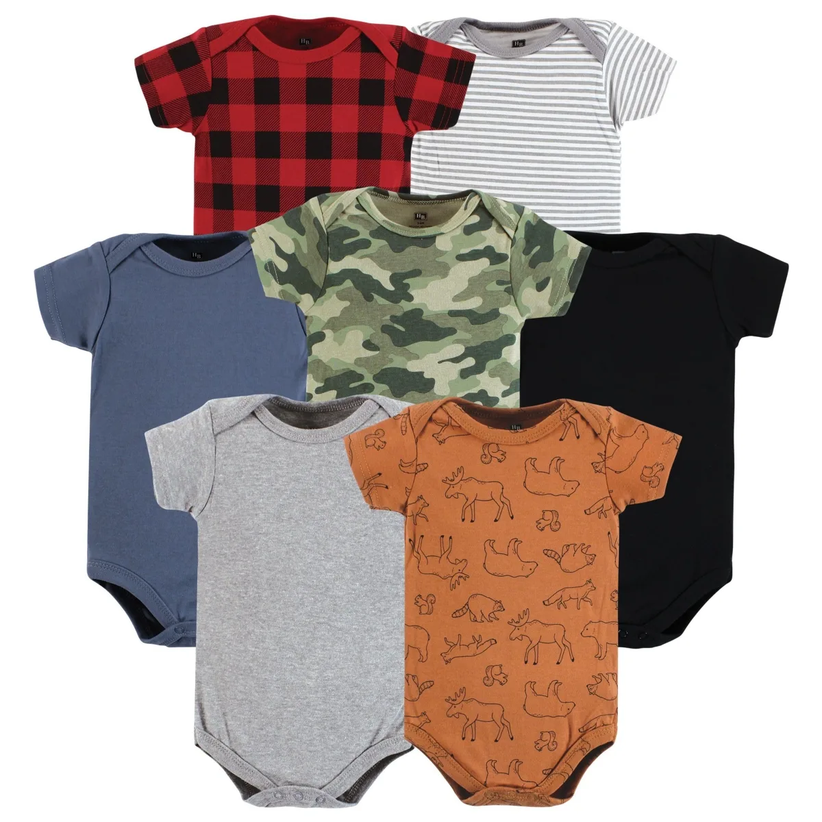 Hudson 7-Pack Cotton Onesies by Hudson Baby