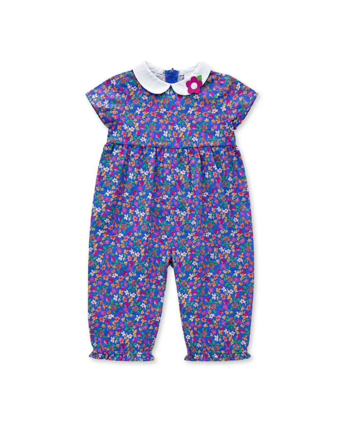 Floral Print Longall with Collar by Florence Eiseman