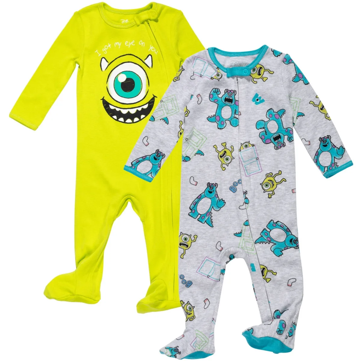 Disney Winnie the Pooh Lion King Pixar Toy Story 2 Pack Sleep N' Play Coveralls by Monsters Inc.
