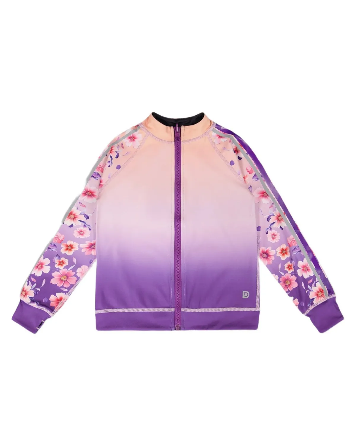 Polyester Full Zip Reversible Athletic Cardigan by Deux Par Deux