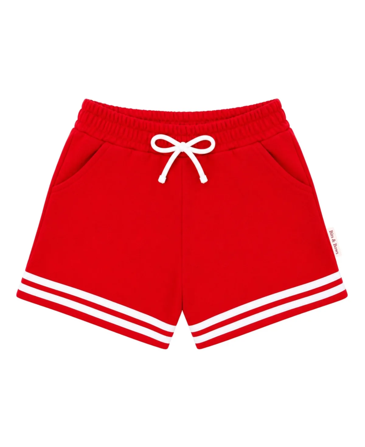 Striped Varsity Shorts by Bits & Bows