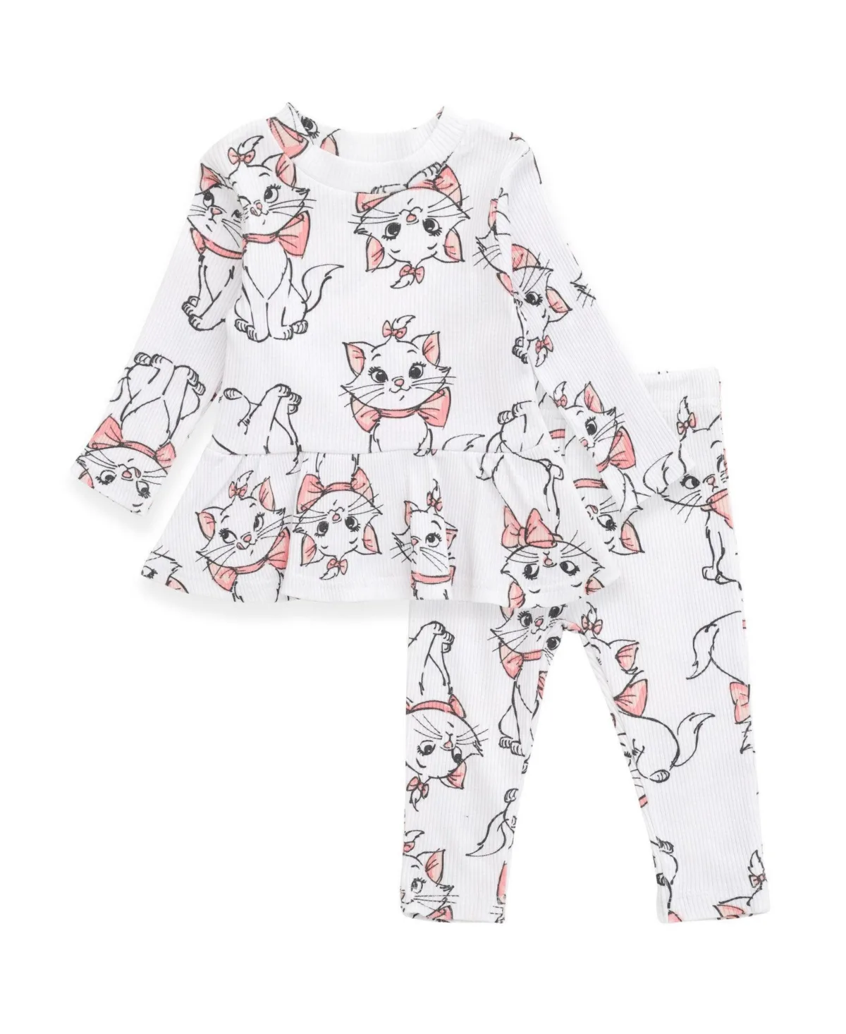 Ribbed Long Sleeve Tee and Pants Set by The Aristocats