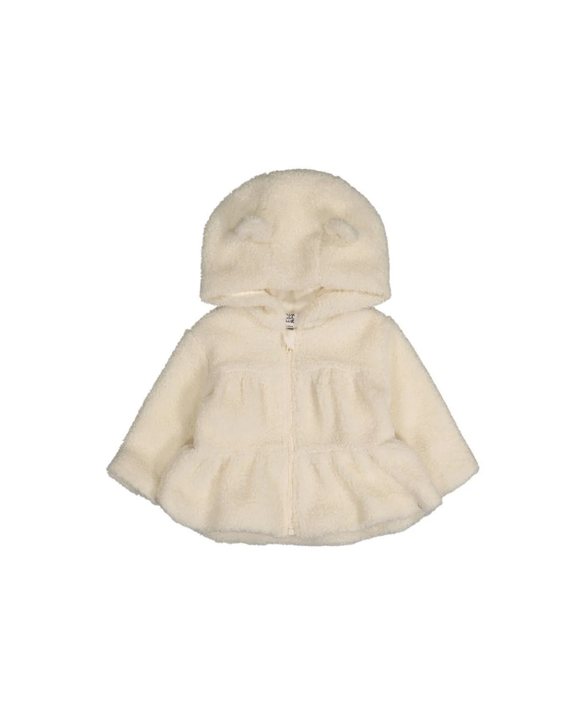 Hooded Zip Sherpa Jacket by Deux Par Deux