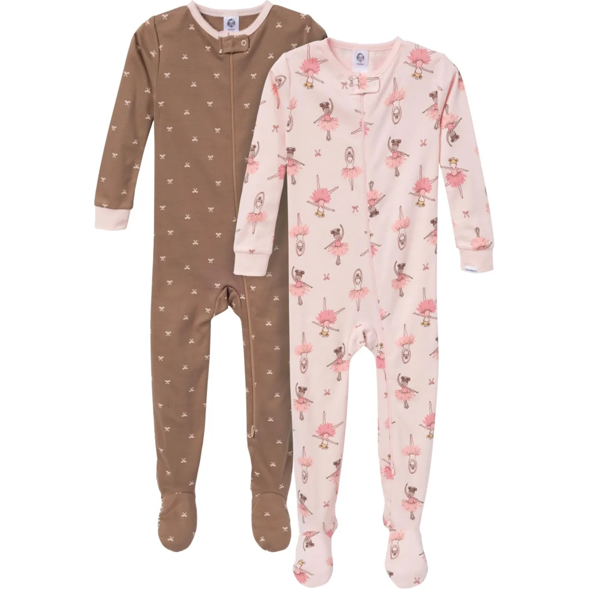 Snug Fit Footed Pajamas, 2-Pack, Ballerinas by Gerber