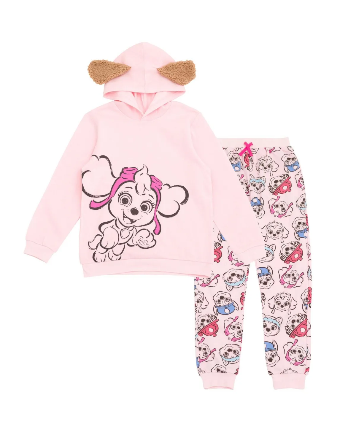 Fleece Cosplay Pullover Hoodie and Jogger Pants Outfit Set by Paw Patrol