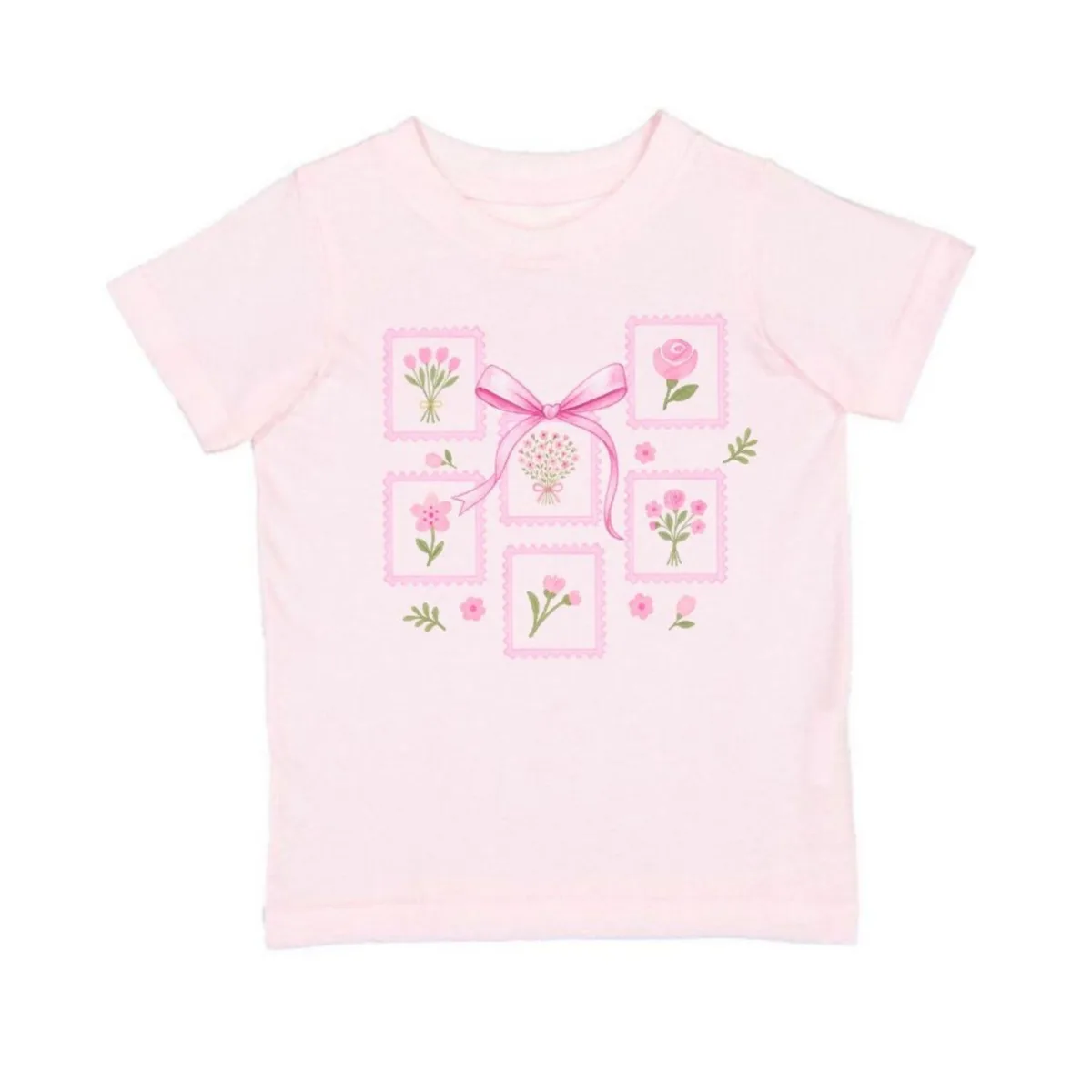 Bouquet Bow Short Sleeve T-Shirt by Sweet Wink