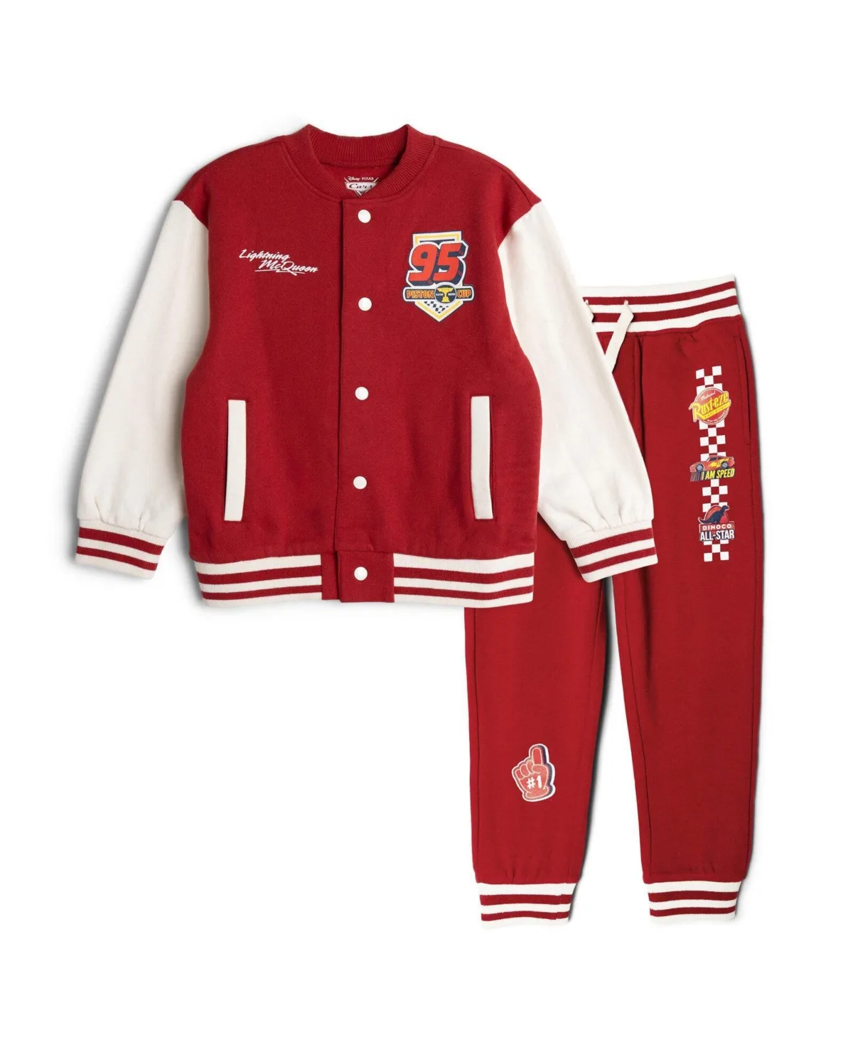 Fleece Varsity Jacket and Pants Set by Cars