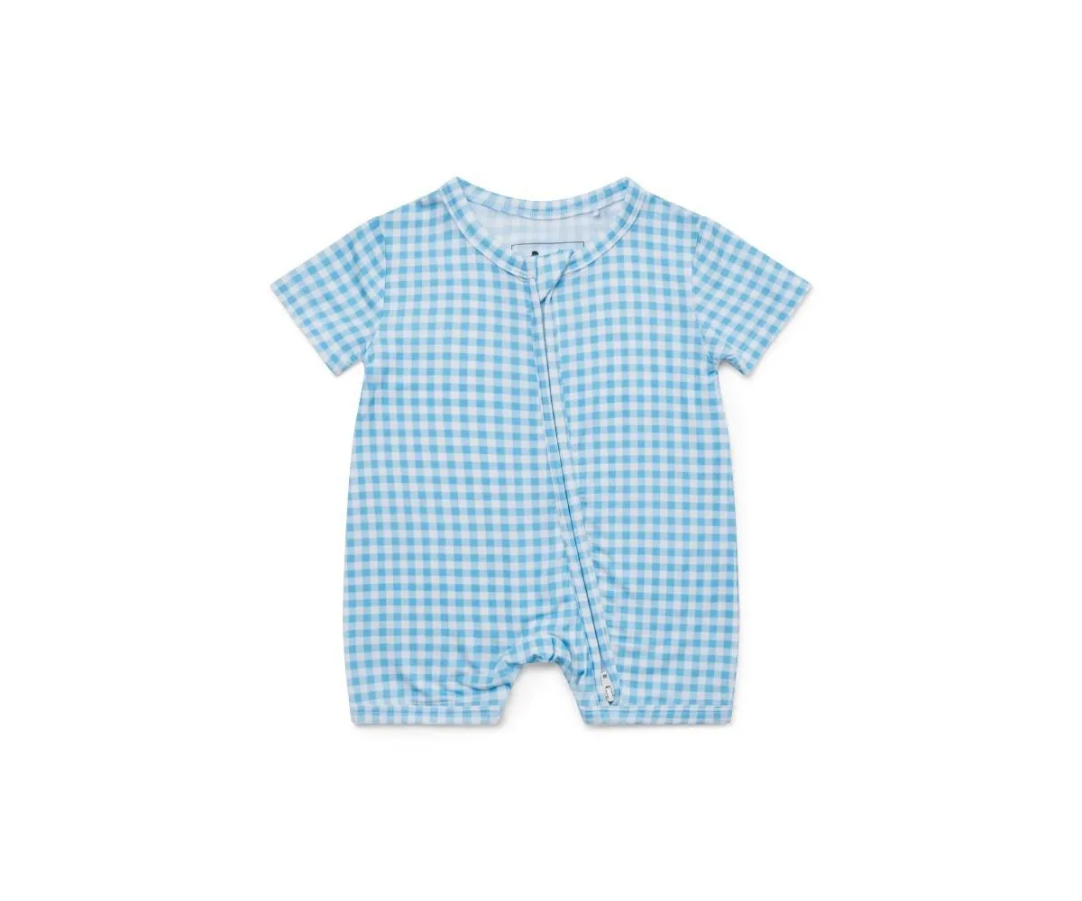 Harbor Gingham Bamboo Sleeper by Motette