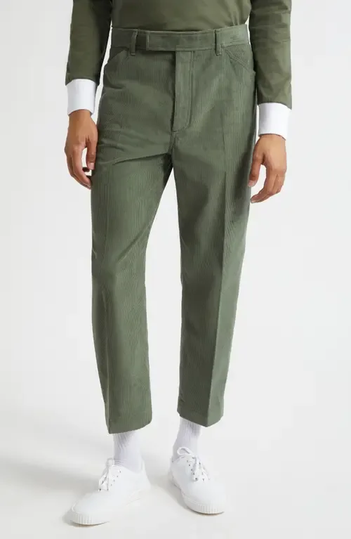 Sailor Pocket Tapered Leg Corduroy Chinos by Thom Browne