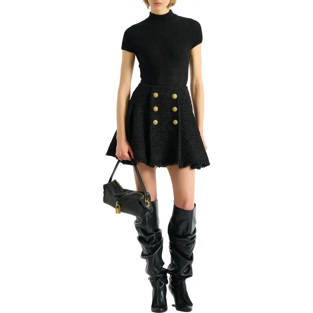 Flared Tweed Skirt by Balmain